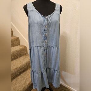 beachlunchlounge Light Blue Midi Dress